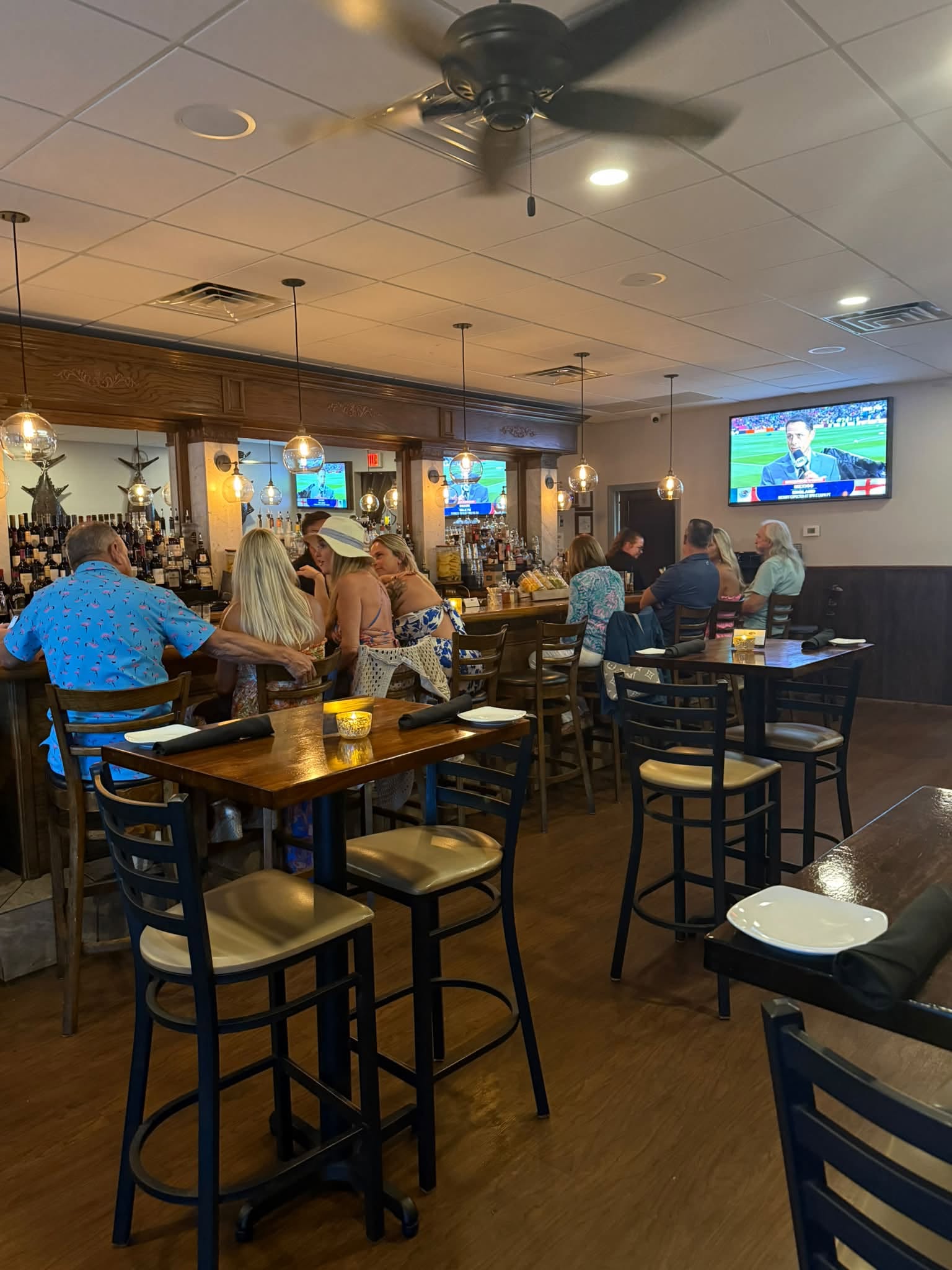 The expansive bar at The Gafford