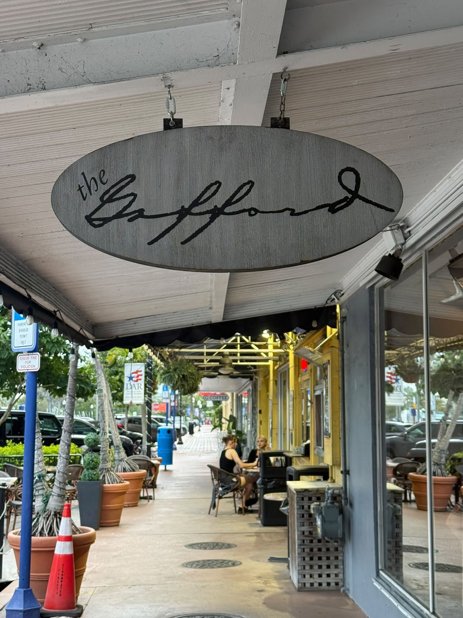 The Gafford exterior sign
