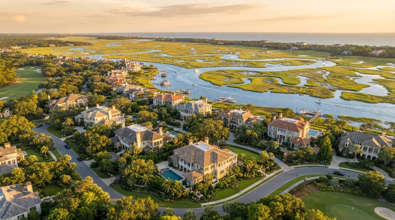 Luxury Sea Island Georgia coastal homes