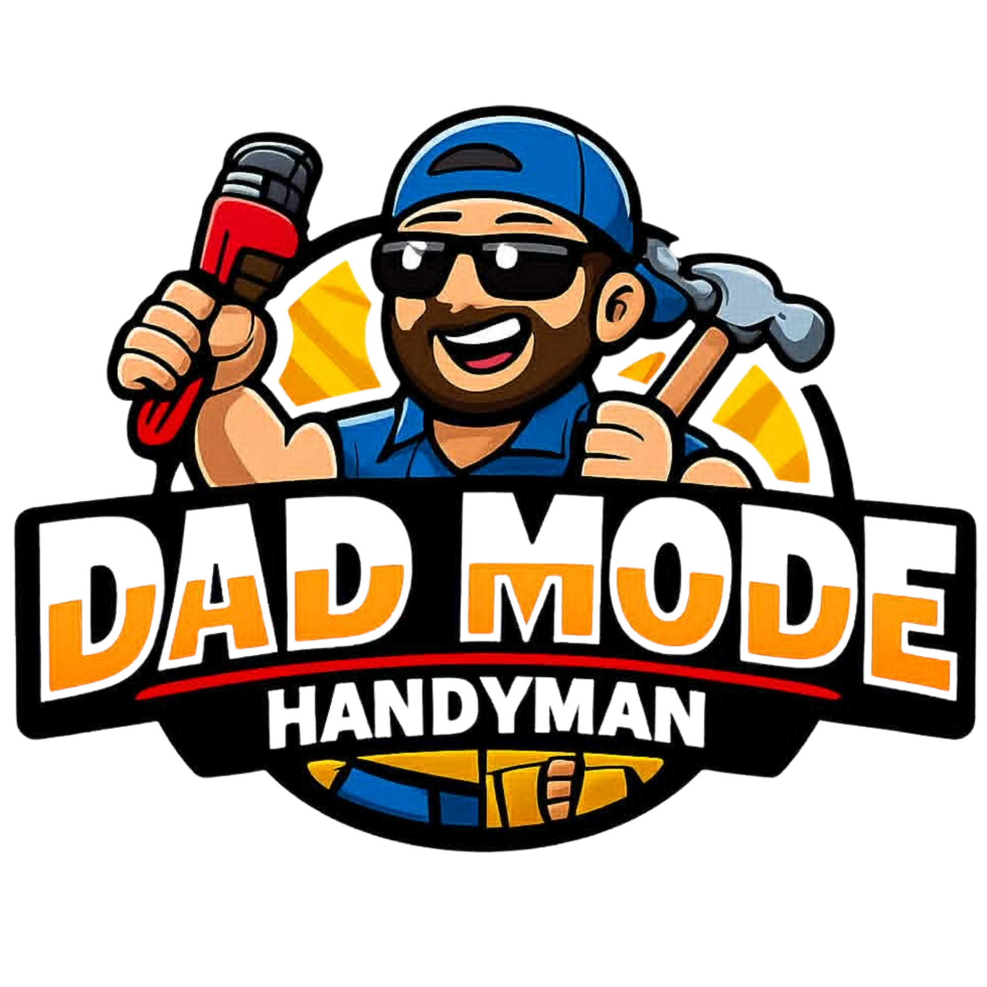 Dad Mode Handyman Logo