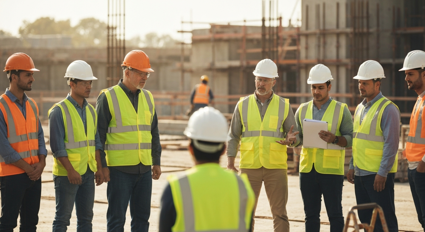 Commercial construction site