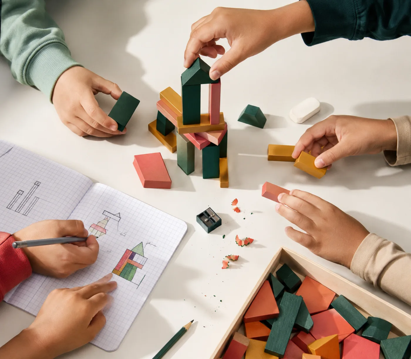 Students participating in explore