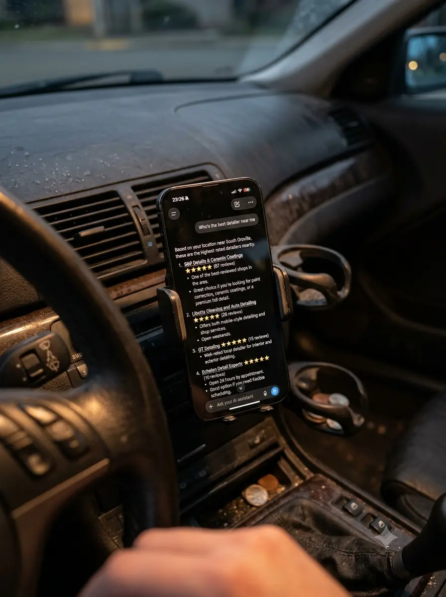 When Someone Asks ChatGPT "Who's the Best Detailer Near Me," Will It Say You?
