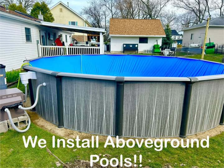 Above ground pool installation process