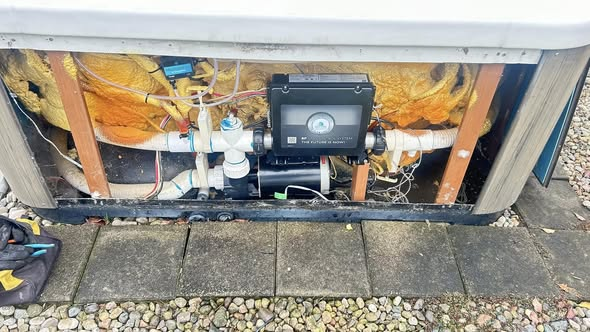 Hot tub internal equipment with new control pack