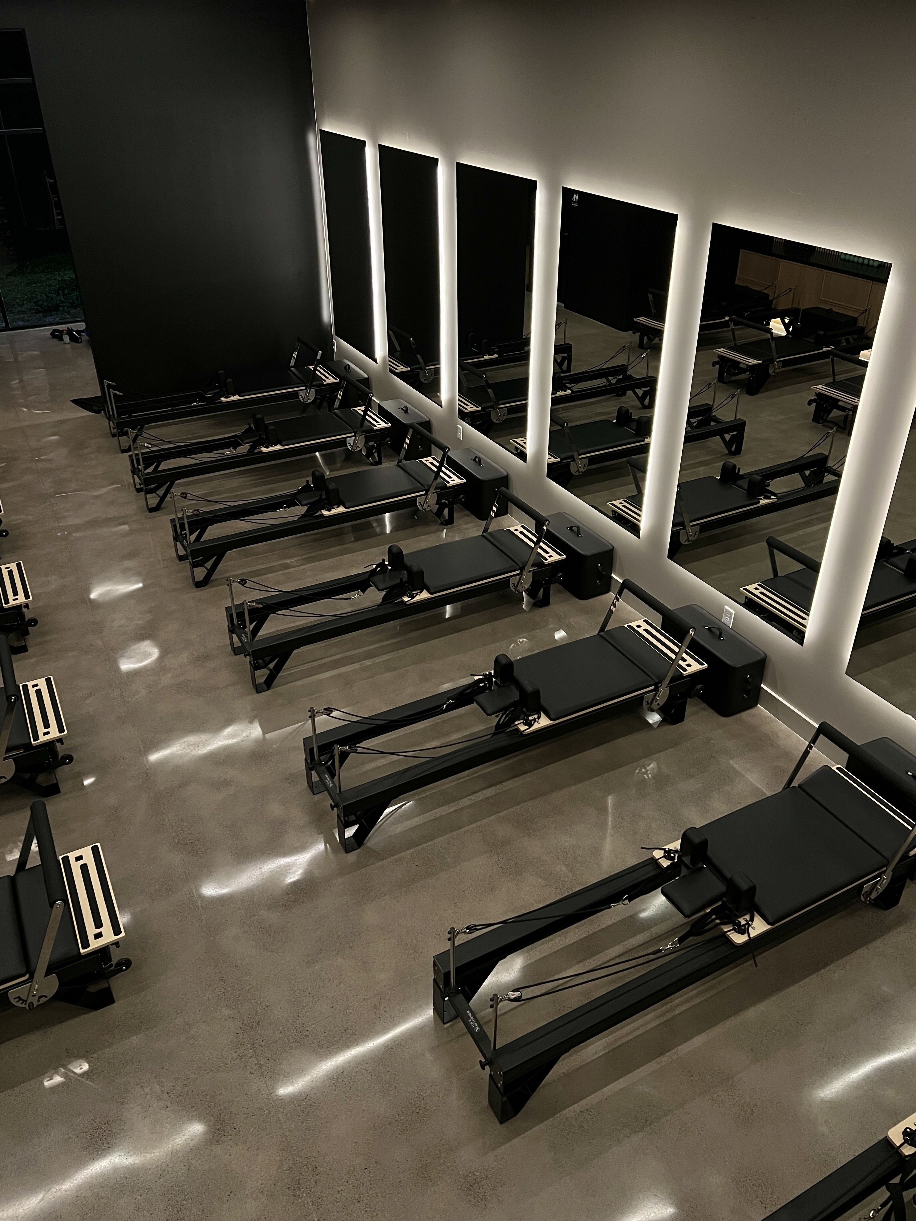 Endure Pilates Reformer Studio with Backlit Mirrors