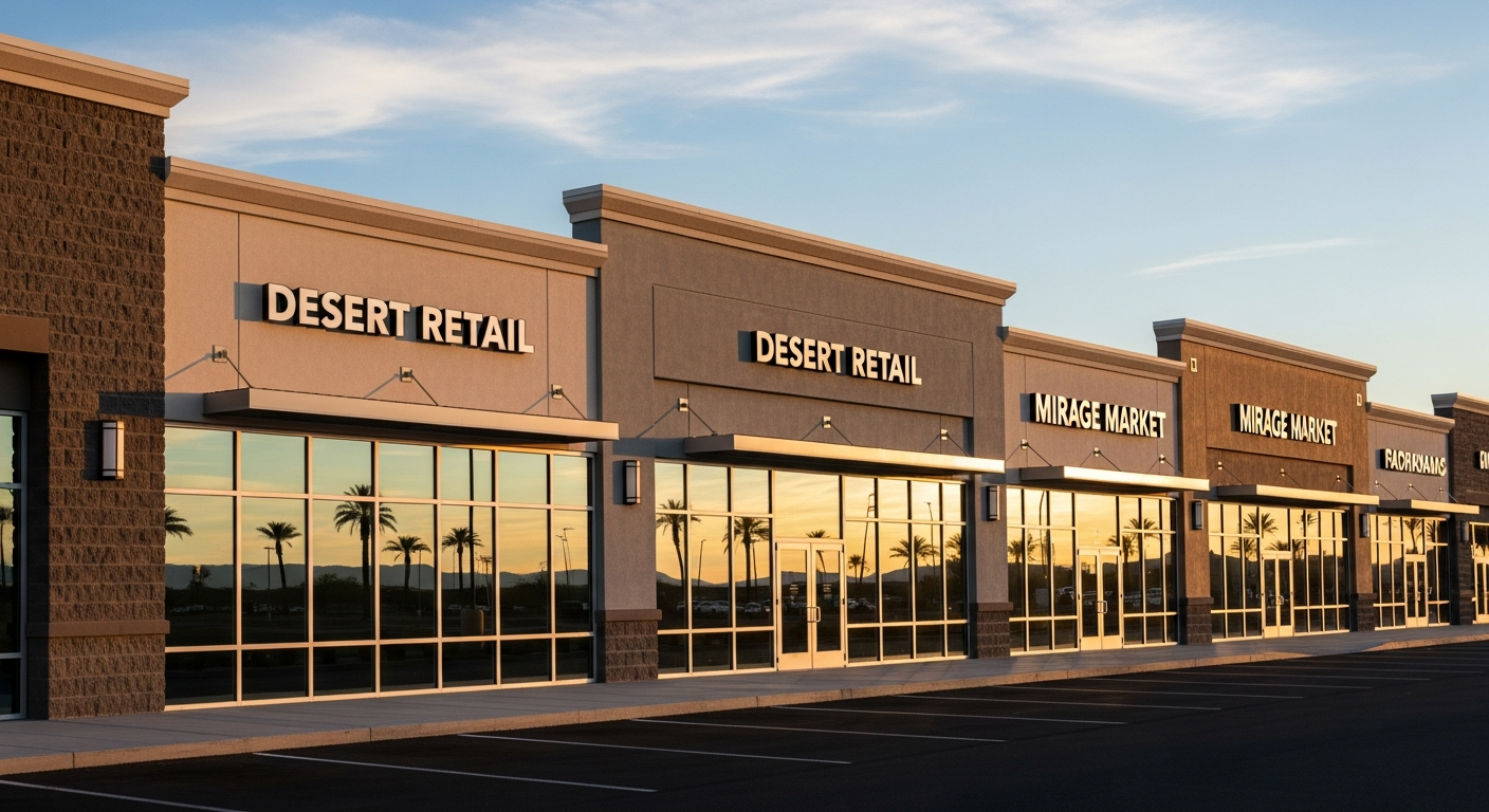 Las Vegas commercial storefront with sparkling clean windows