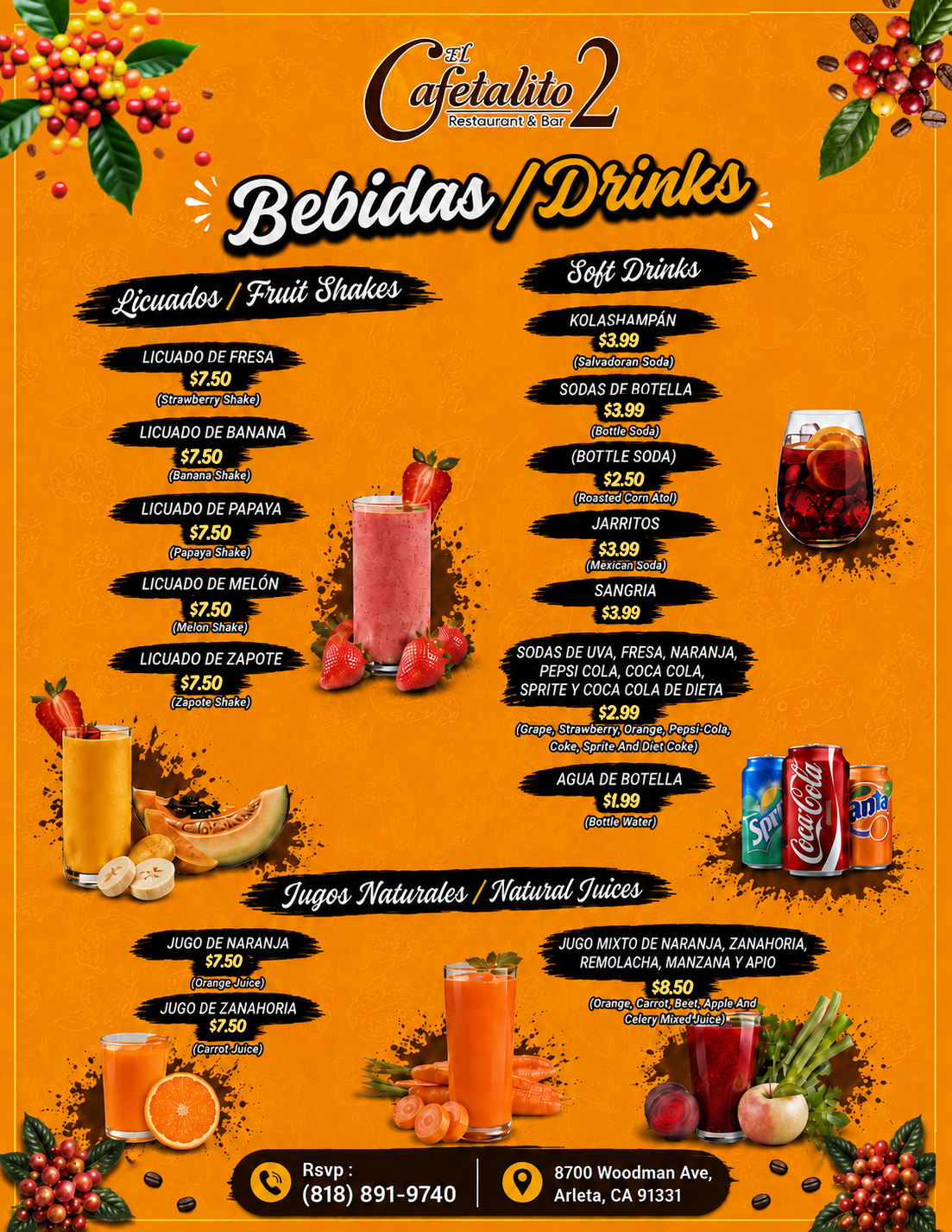 Bebidas Frías