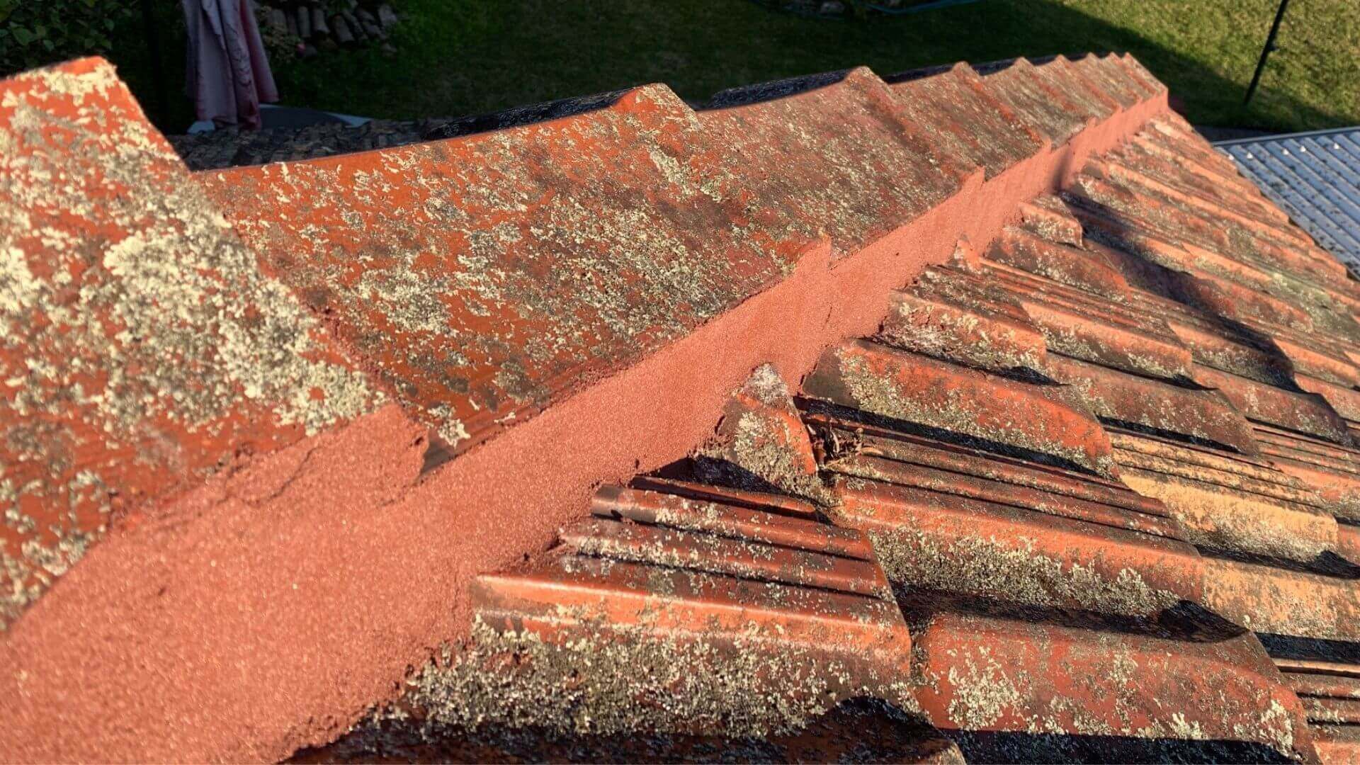 Broken ridge capping and cracked tiles — Chatswood