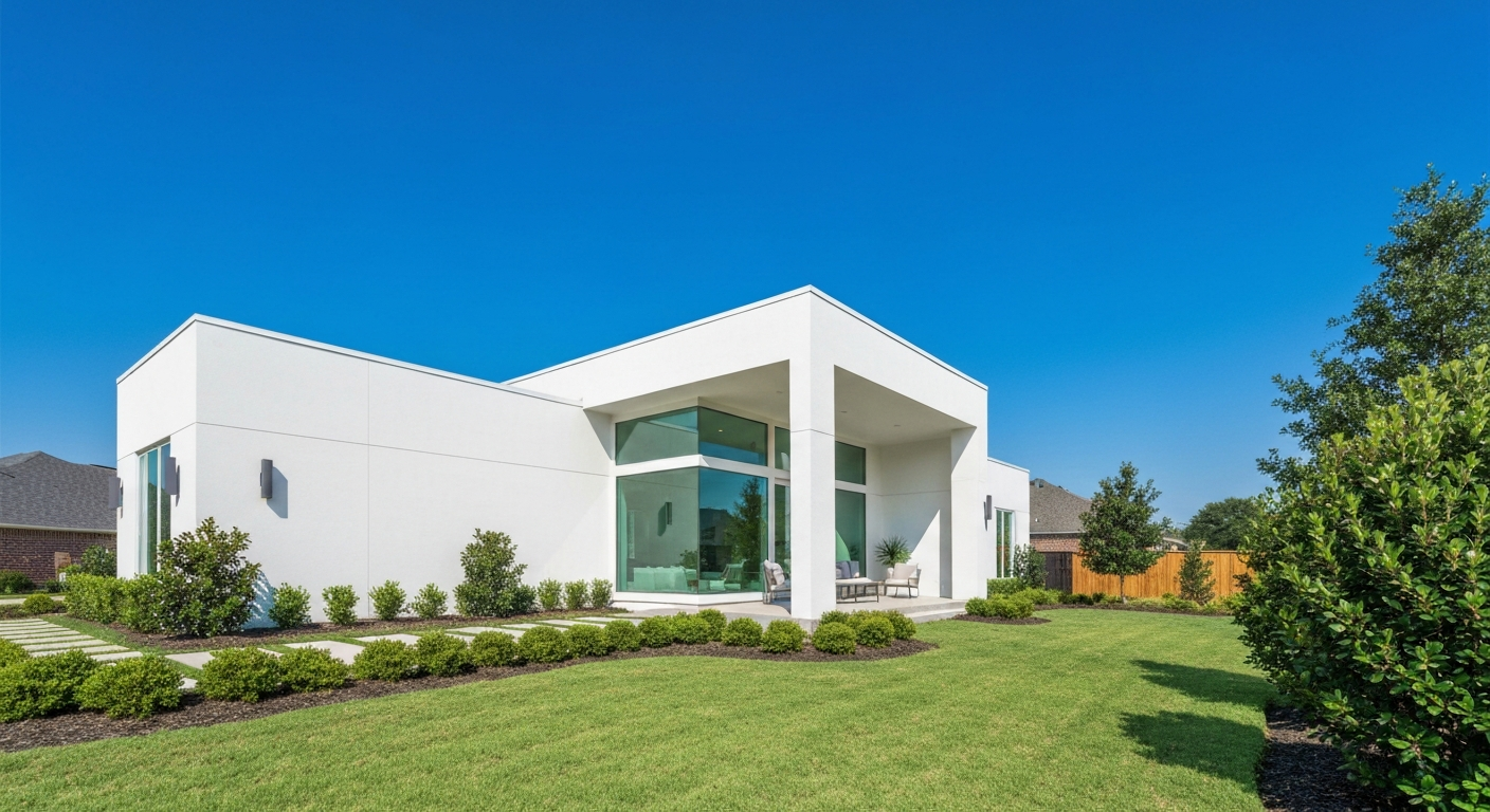 Modern Houston home representing a cash offer opportunity