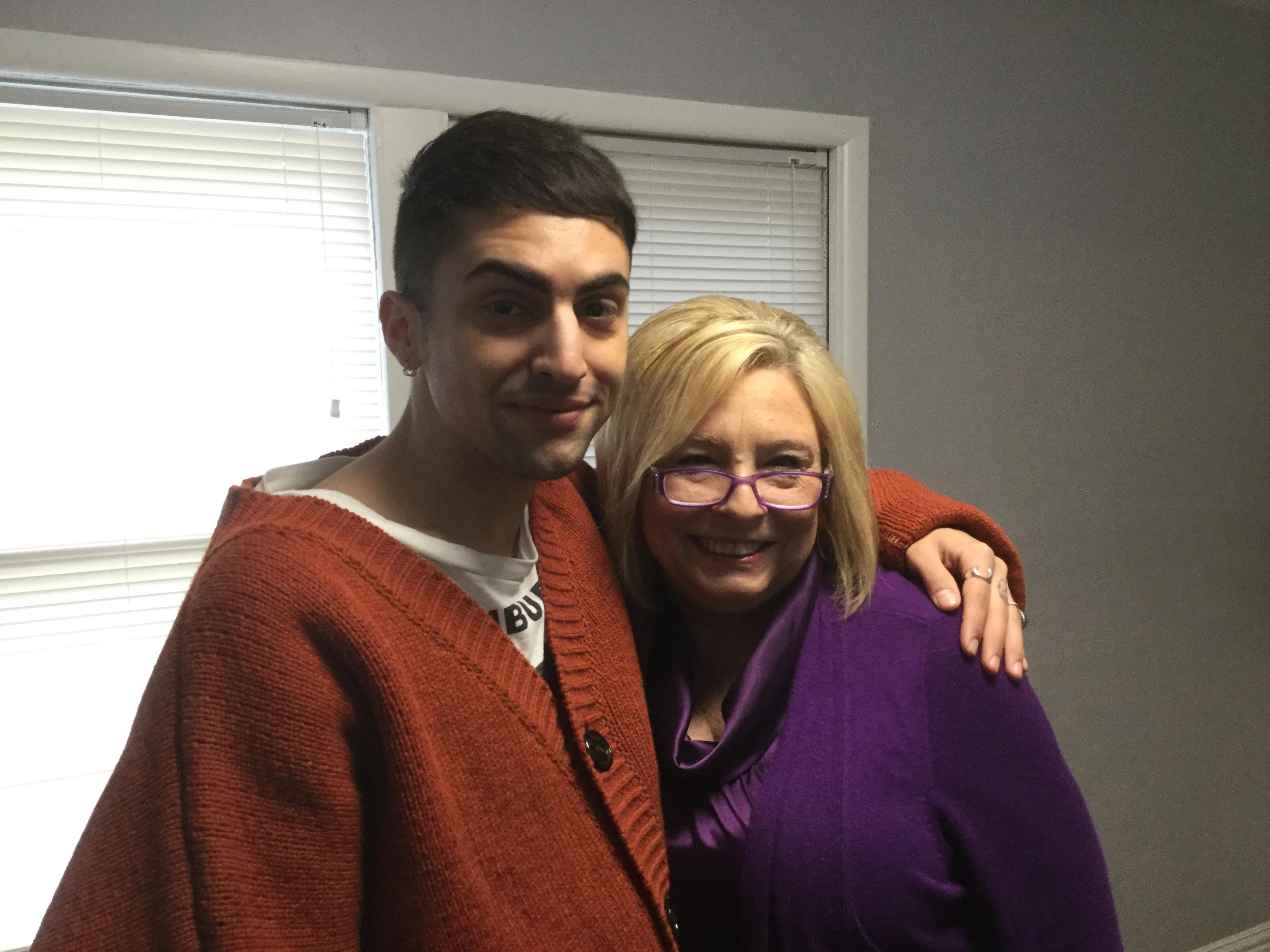 Sharon Yeary with Mitch Grassi of Pentatonix