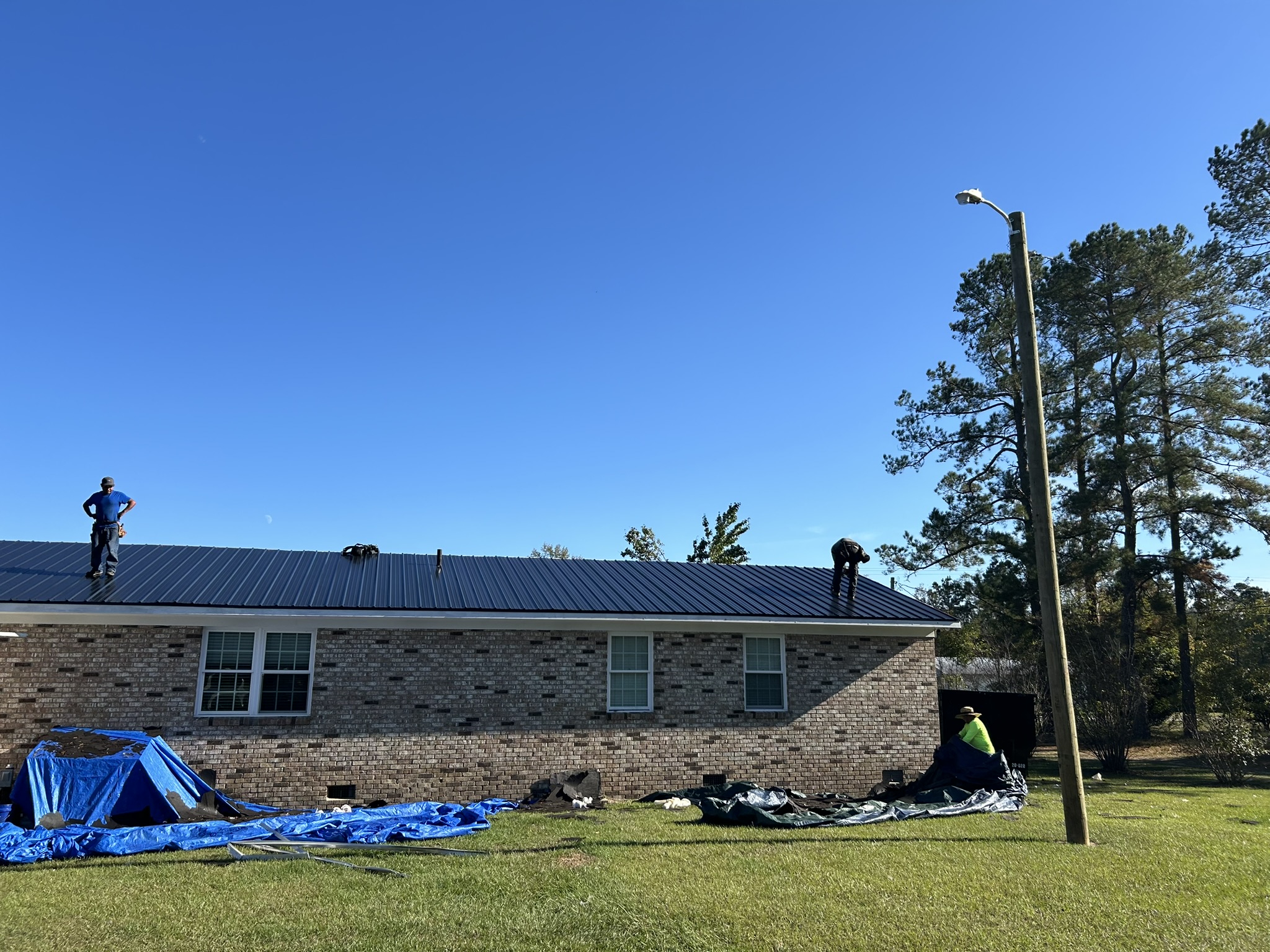 Metal roofing project by Gold Standard Roofing