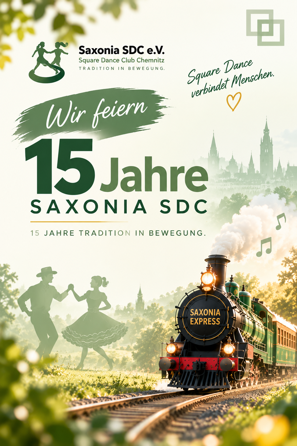 15 Jahre Saxonia SDC – Jubiläumsmotiv