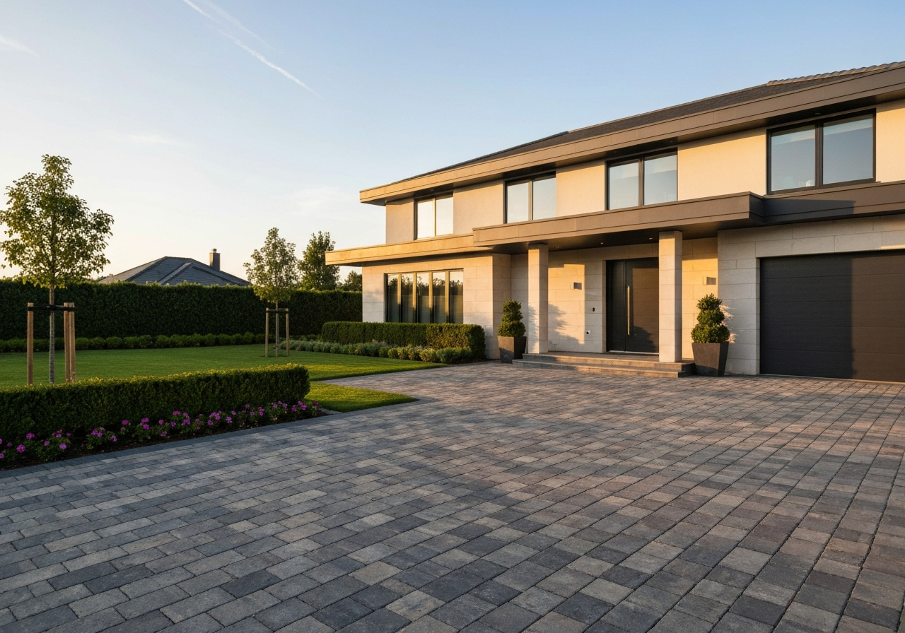 Completed driveway project
