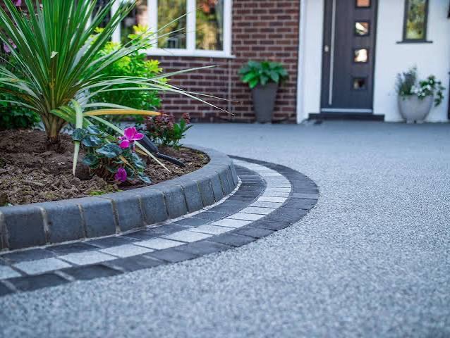 Resin bound driveway installation in West Bromwich