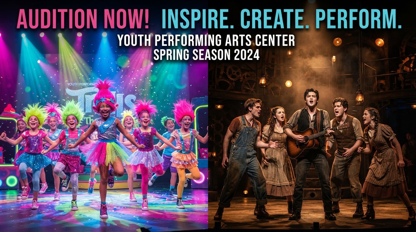 Trolls and Hadestown auditions collage