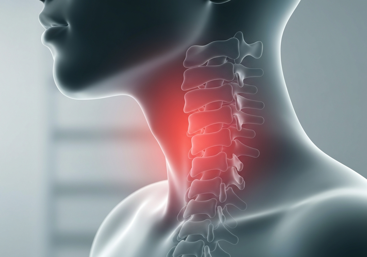 Abstract representation of neck pain
