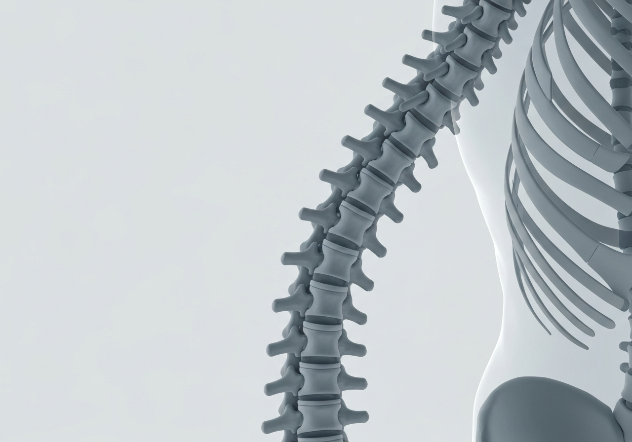 Abstract representation of scoliosis