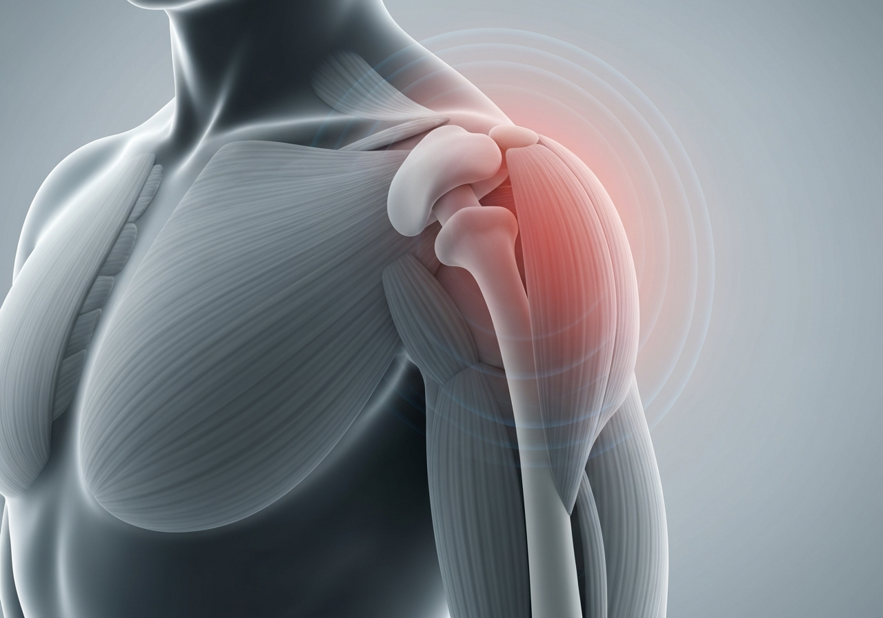 Abstract representation of shoulder pain