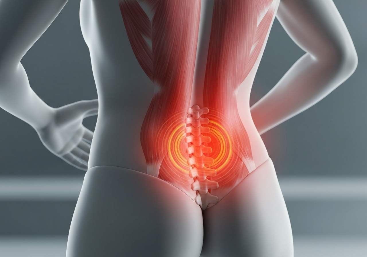 Abstract representation of back pain