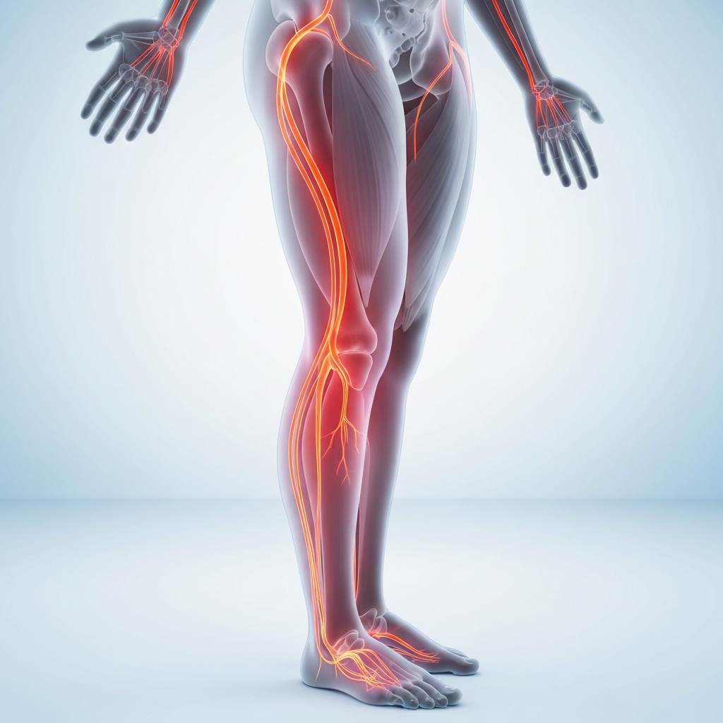 Abstract representation of sciatica