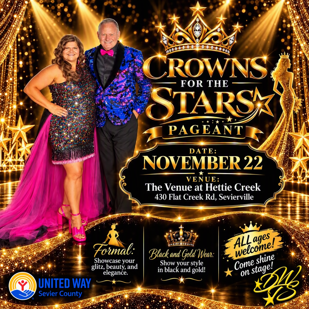 Crowns for the Stars Pageant Flyer - Team Collins United Way Sevier County