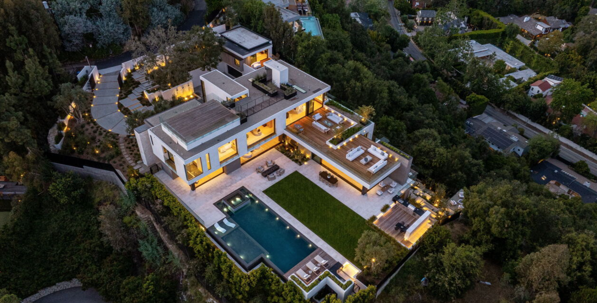 Bel Air Estate Aerial View