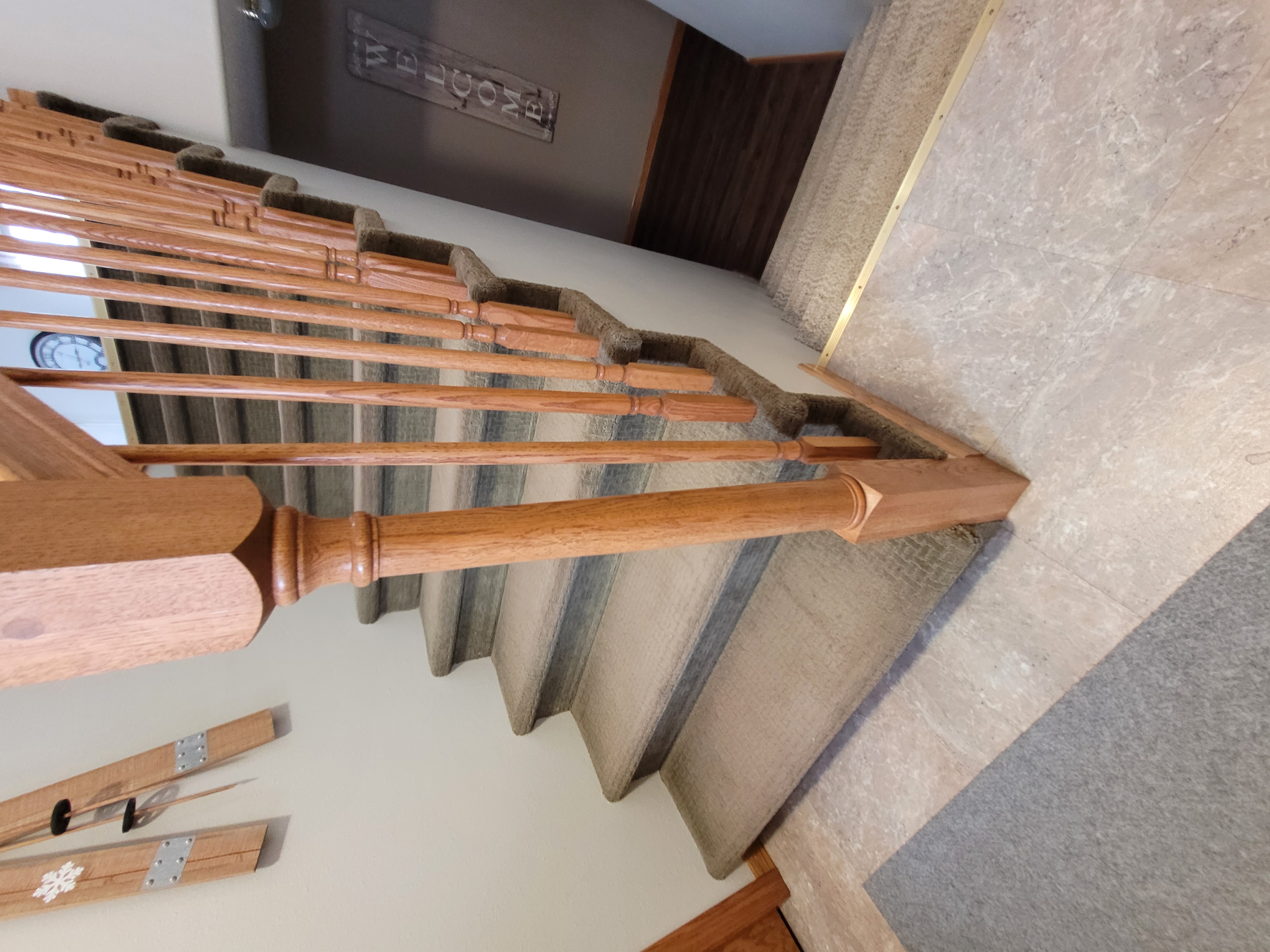 Stairs installation before