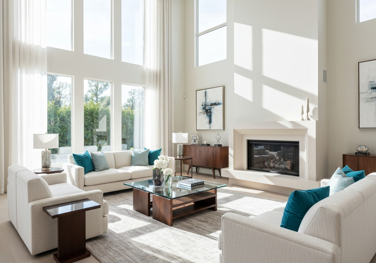Professional real estate photography for luxury home listing in Bellevue Washington