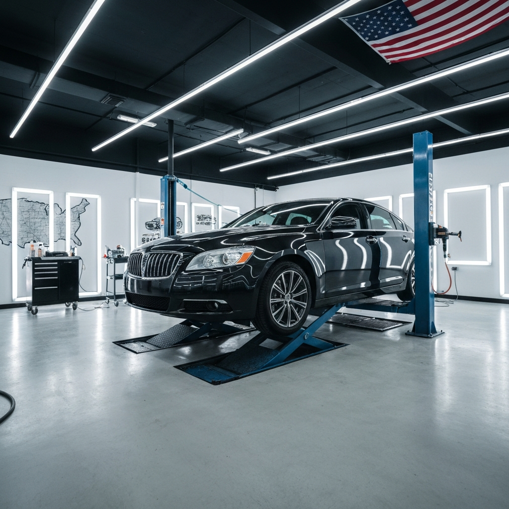 American Auto Detailing Shop Interior