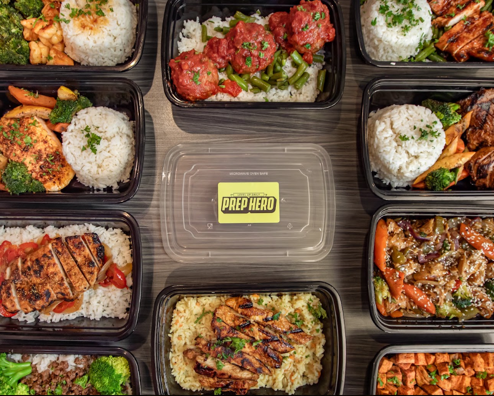 Halal meal prep containers from Prep Hero Café