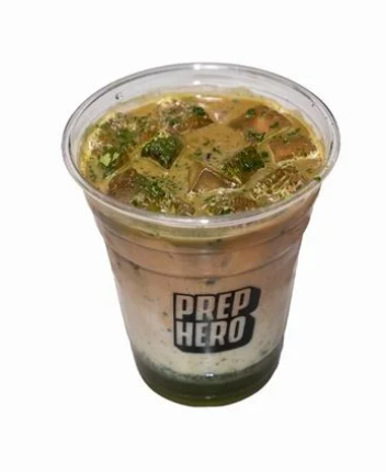 Iced Pistachio Latte at Prep Hero Café