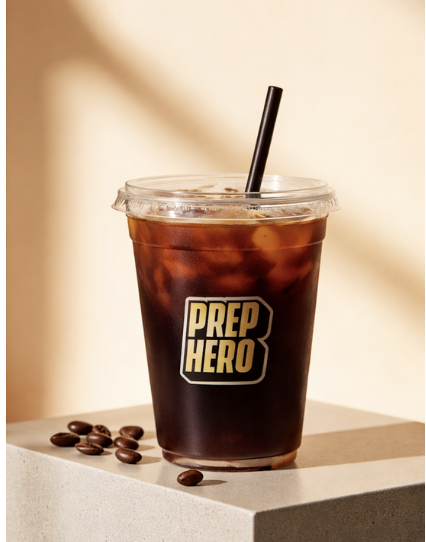 Iced Americano at Prep Hero Café