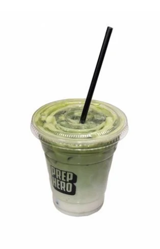 Iced Matcha Latte at Prep Hero Café