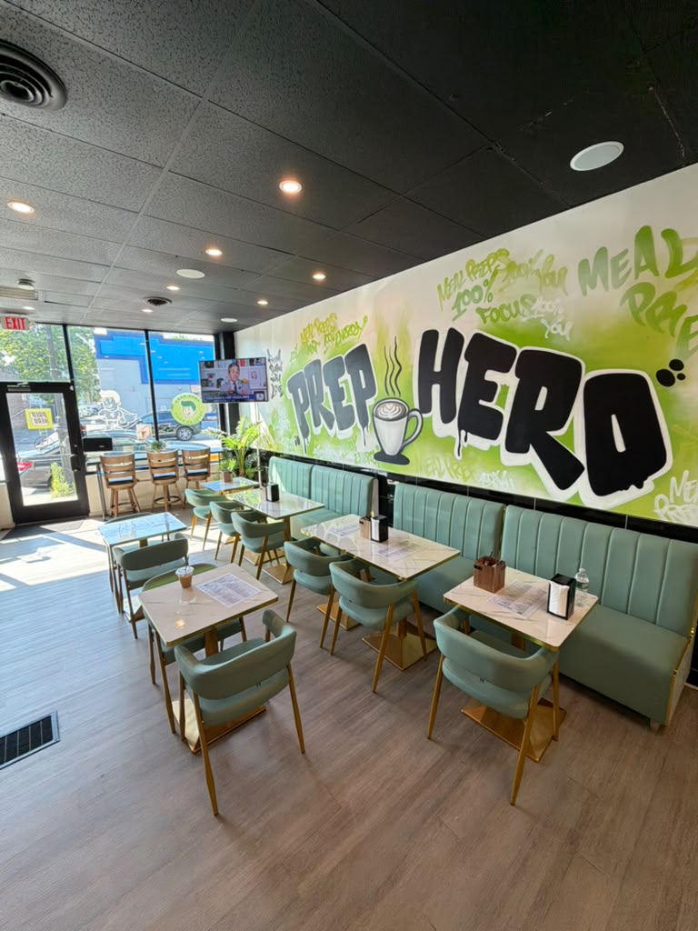 Prep Hero Café clean kitchen and fresh food preparation