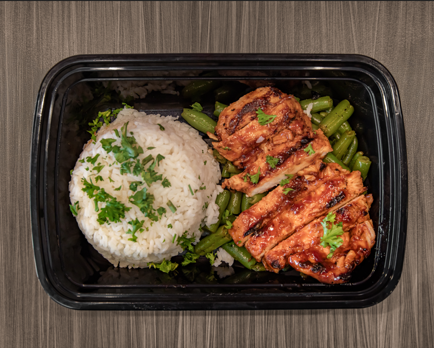 Glazed Chicken Bowl at Prep Hero Café