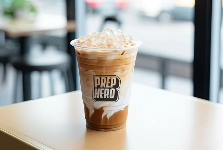 Iced Spanish Latte at Prep Hero Café