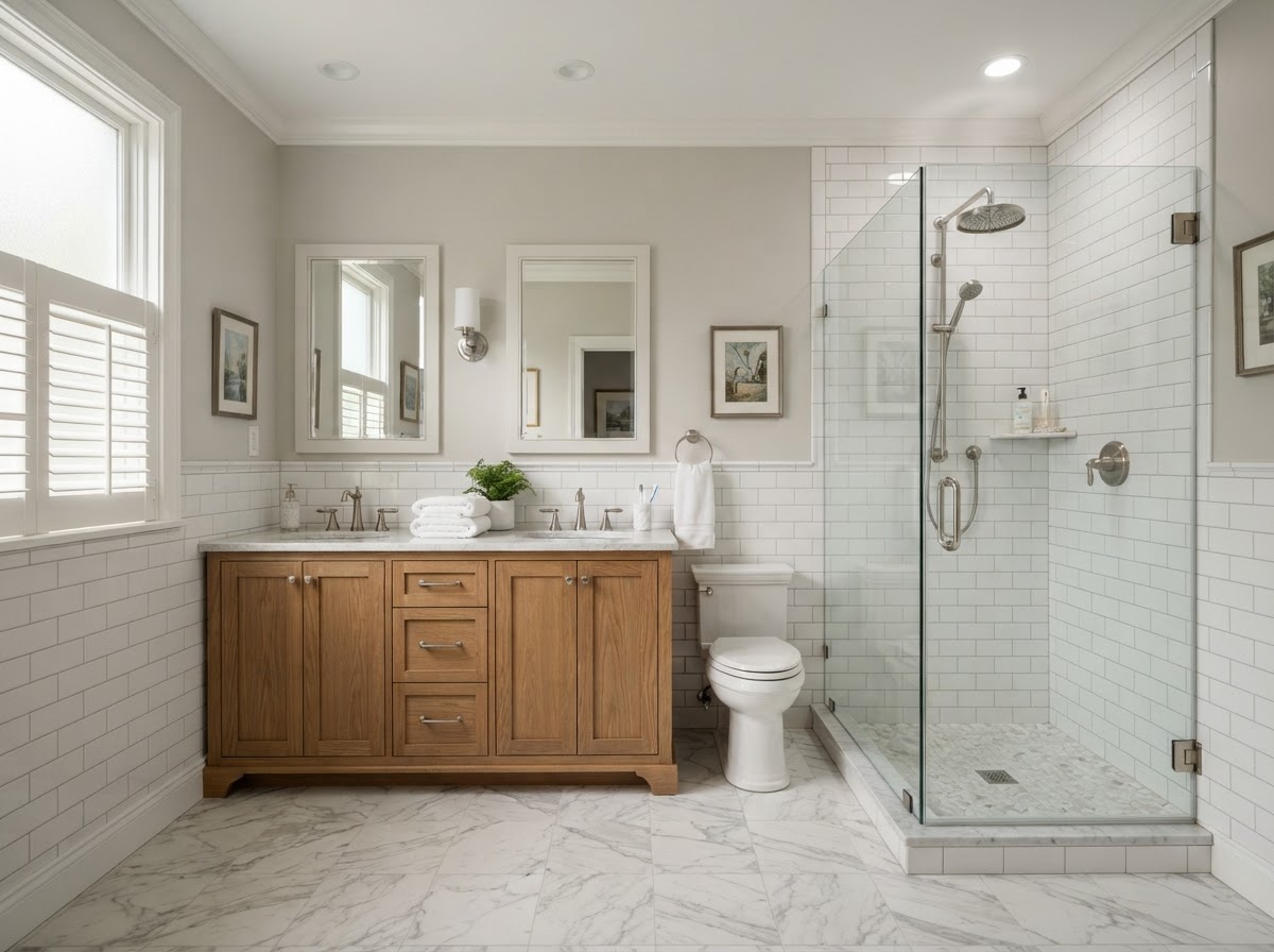 Bethesda Classic — bathroom remodel in Bethesda MD