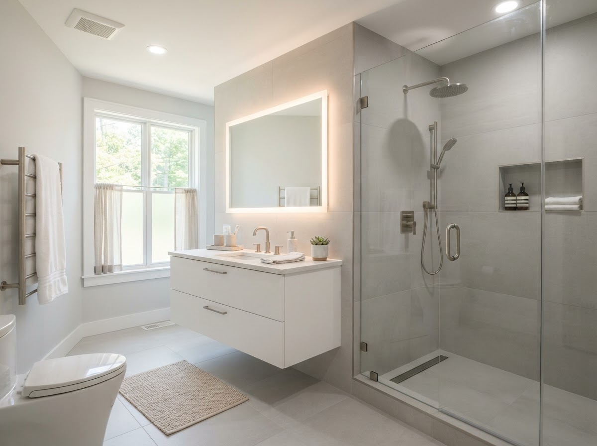 Capitol Modern — bathroom remodel in Bethesda MD