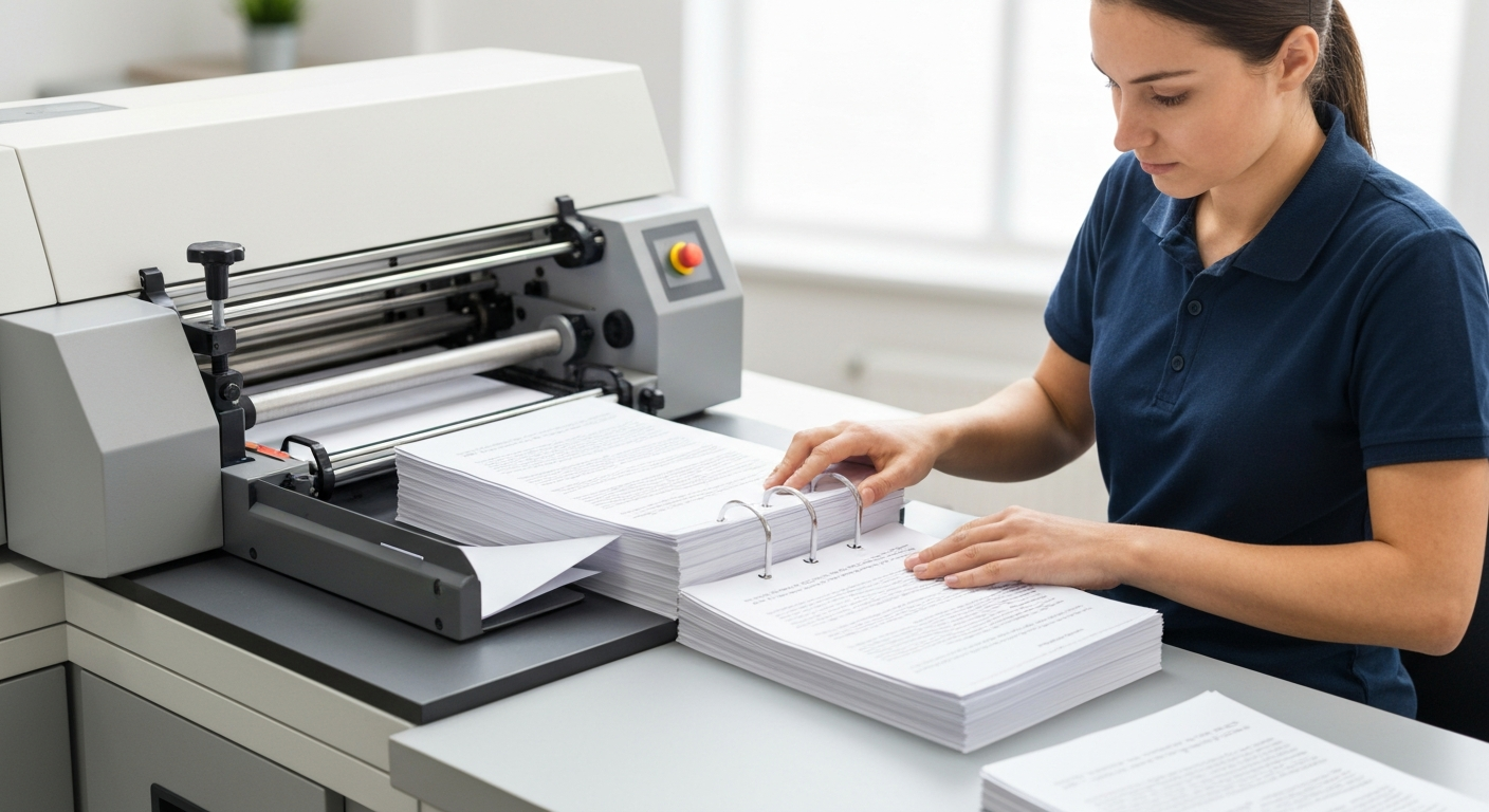 Professional business printing and document finishing