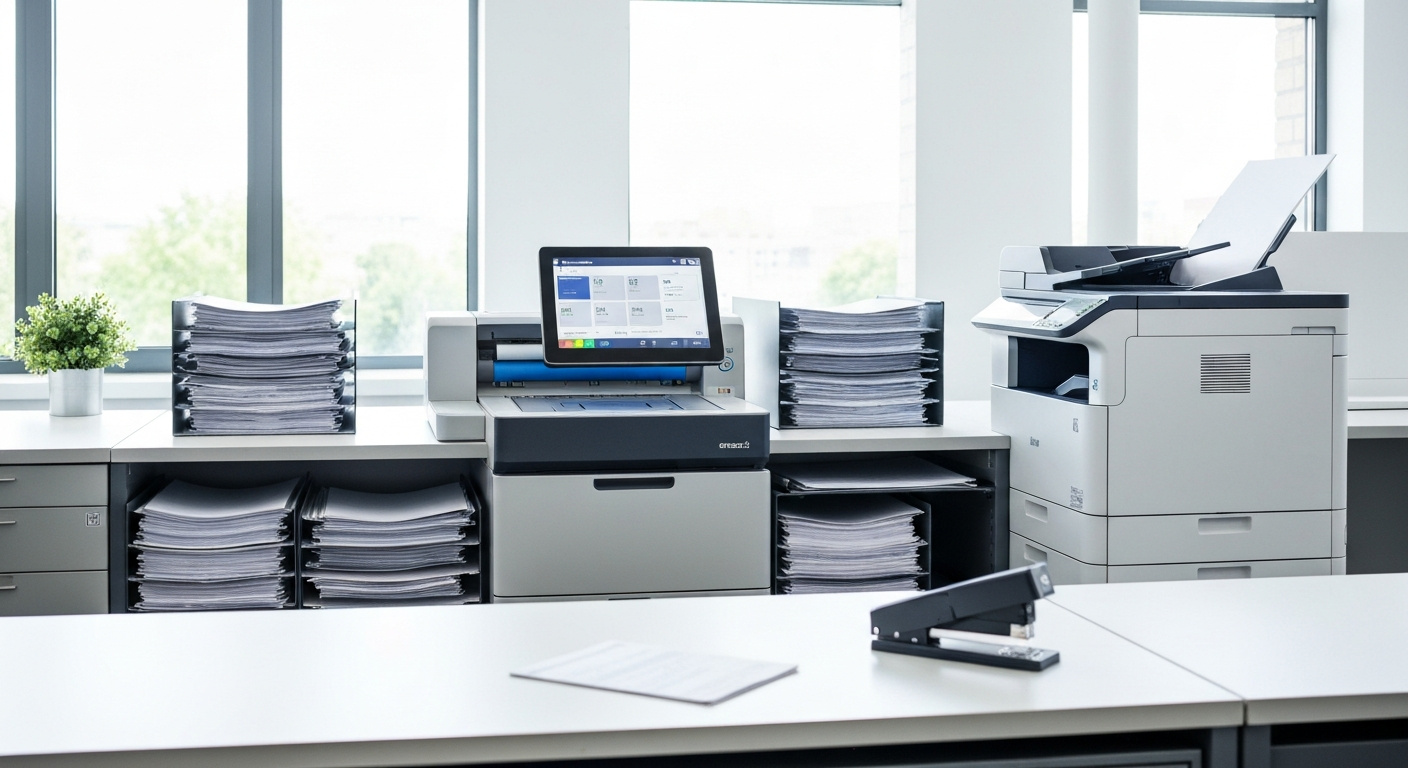 Professional document scanning and laminating station