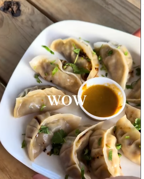 Nepali Steamed Momos with authentic dipping sauce