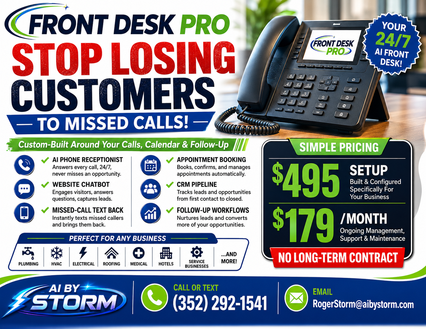 Front Desk Pro Pricing and Features