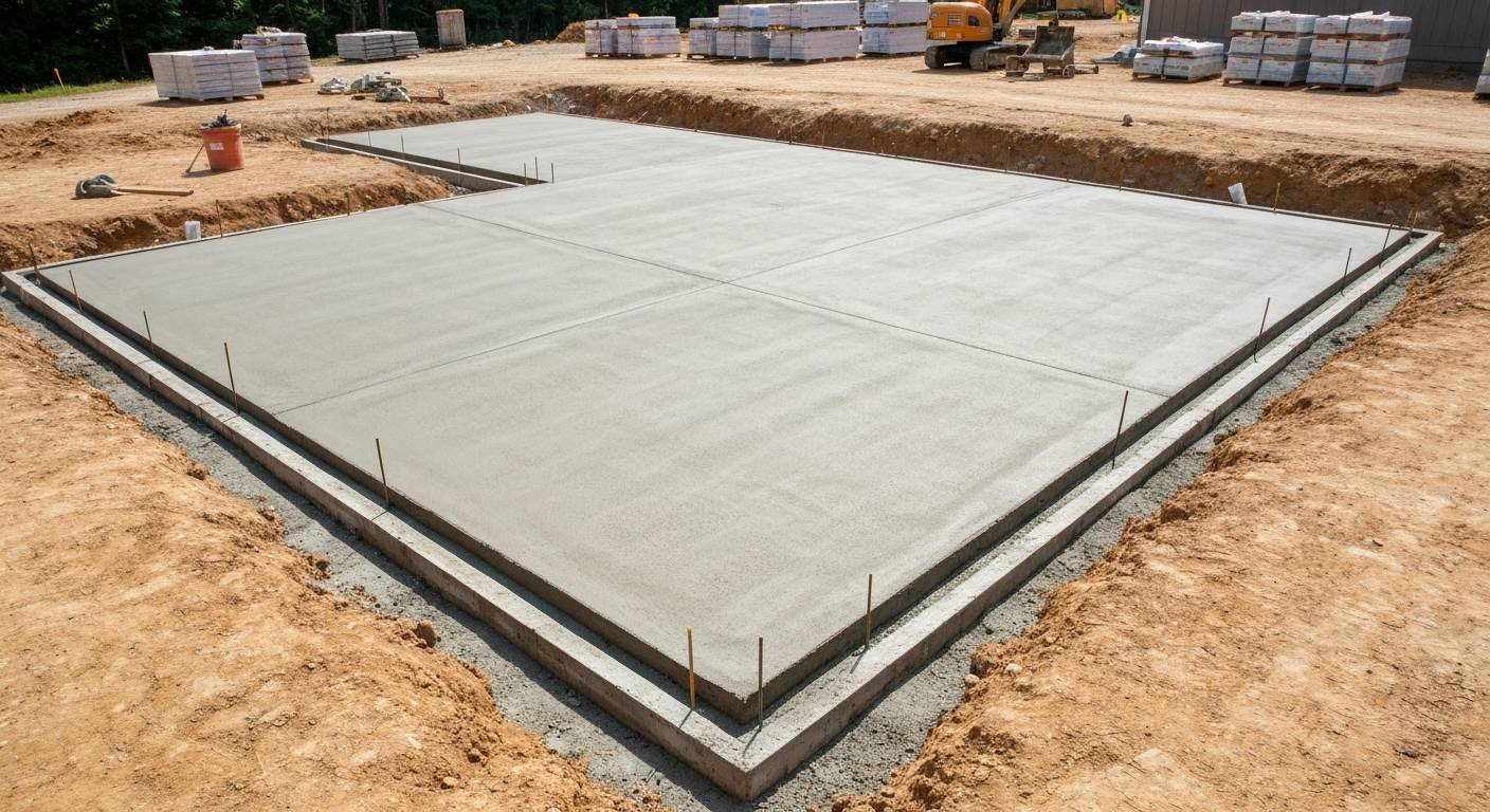 Custom Home Basement Foundation