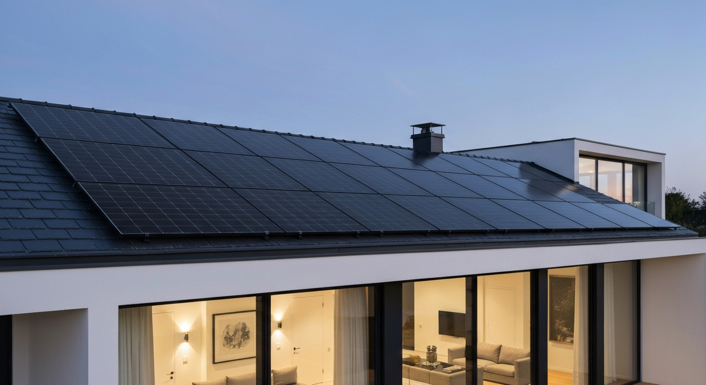 Clean high-end solar roof integrations