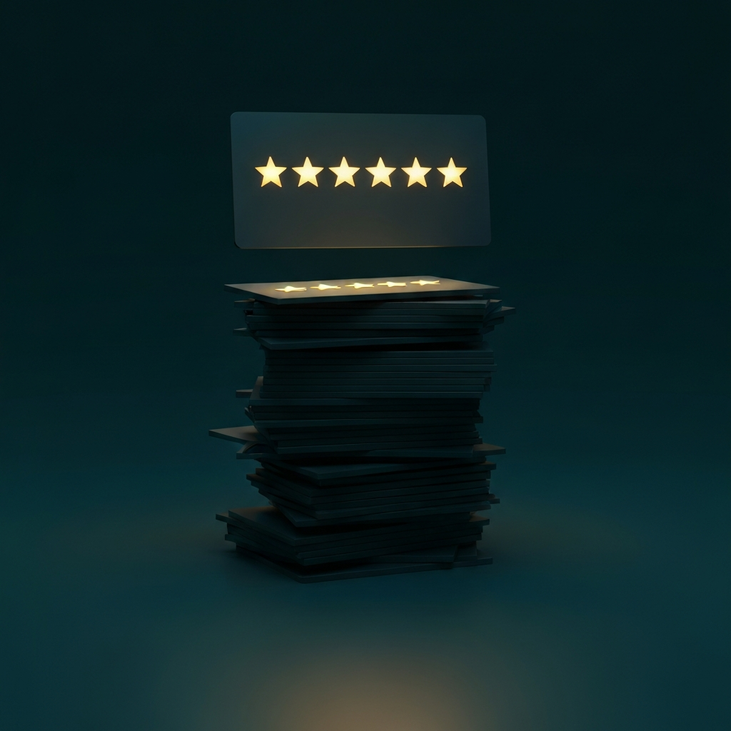 Fresh five-star reviews, stacking up without you chasing them.