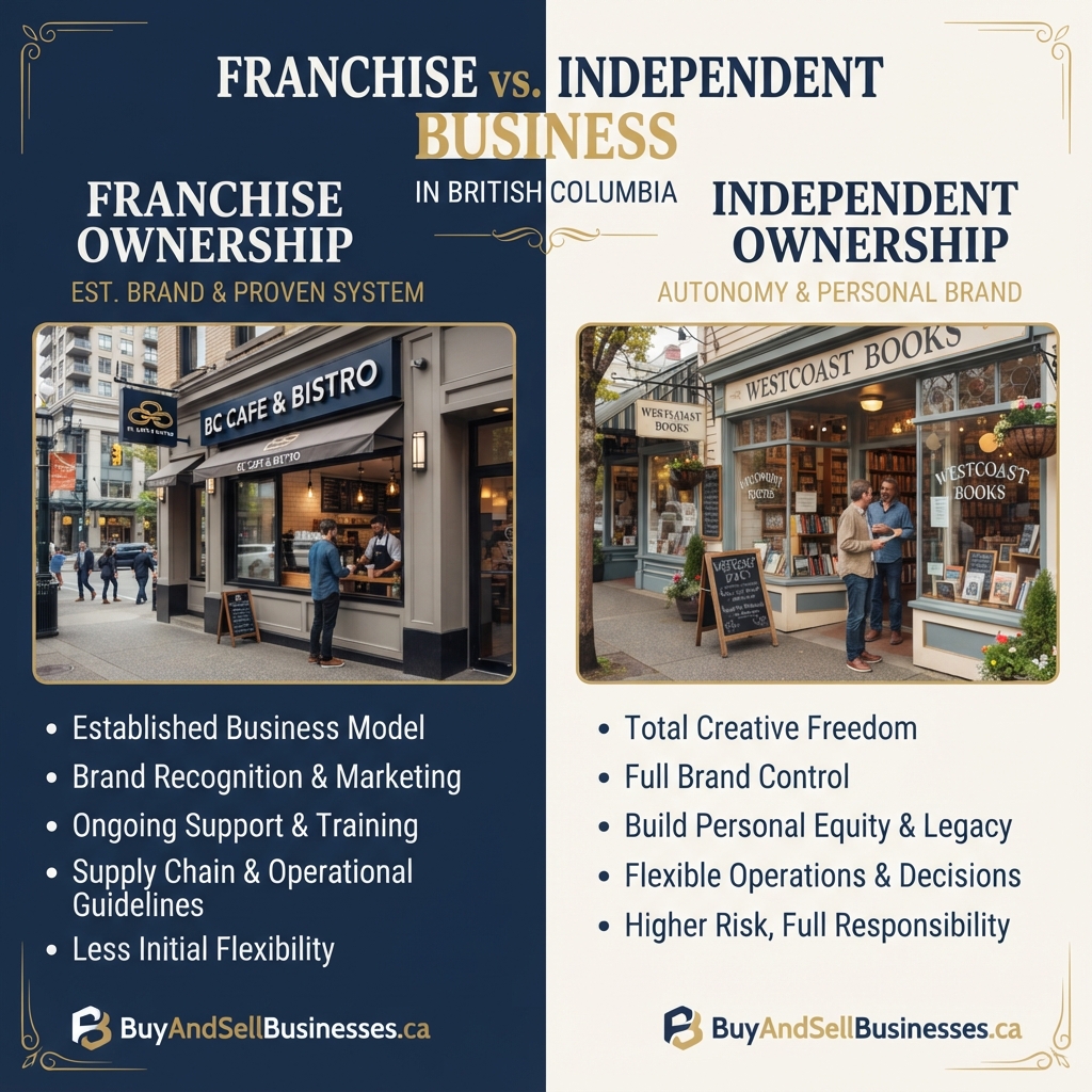 Franchise vs. Independent Business in BC: Which Should You Buy in 2026?