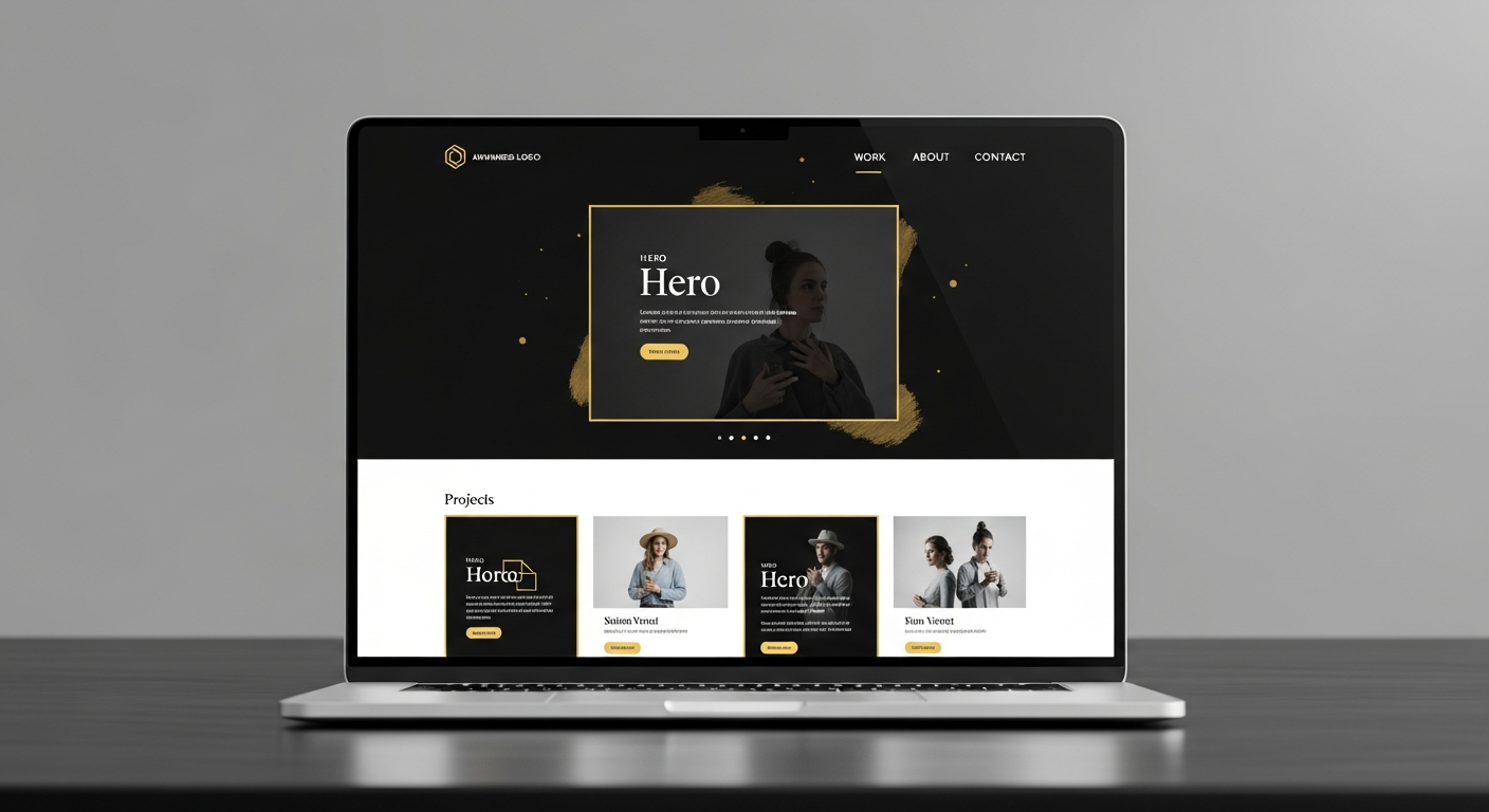 Premium website mockup