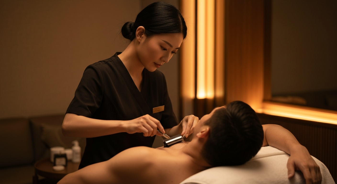 Professional body clipping and shaving for men