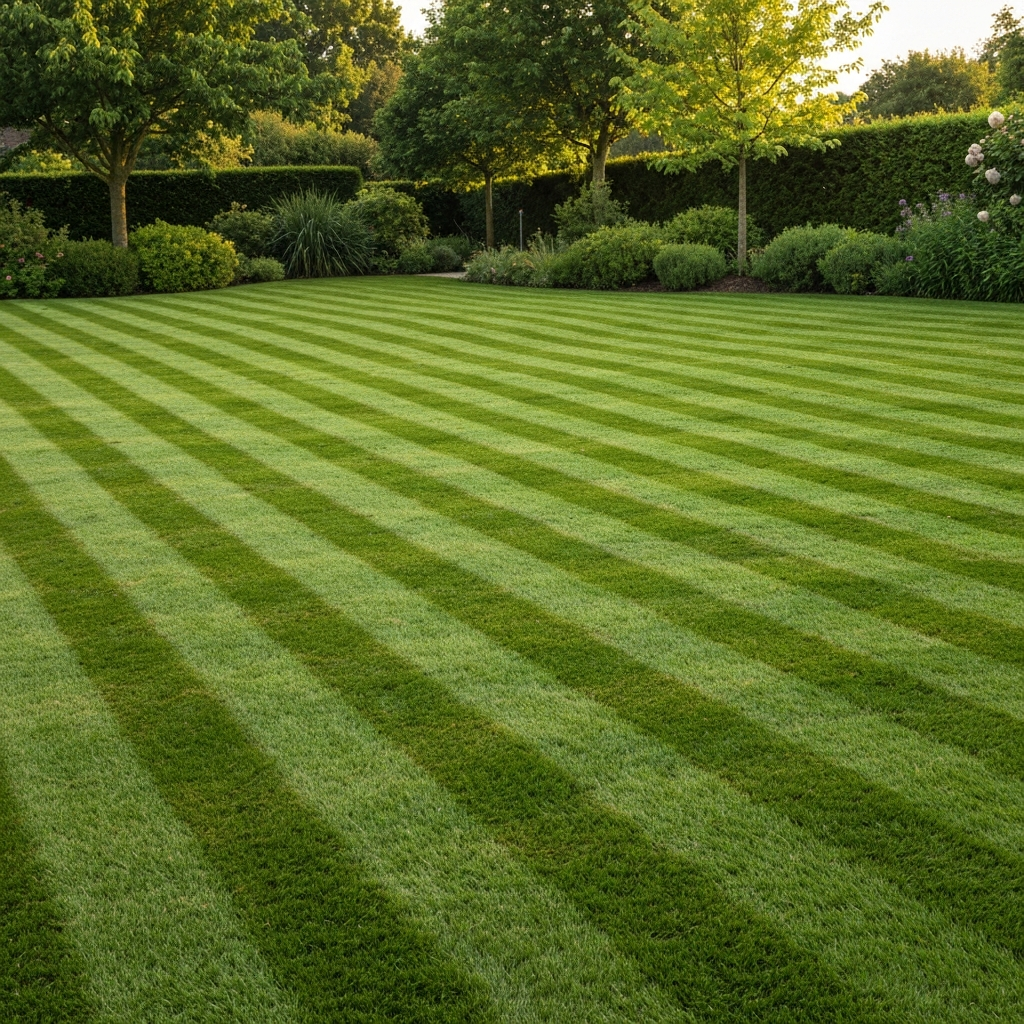 Freshly mowed lawn